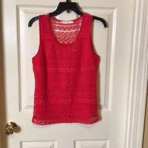Solitaire Crocheted Tank Top - Medium